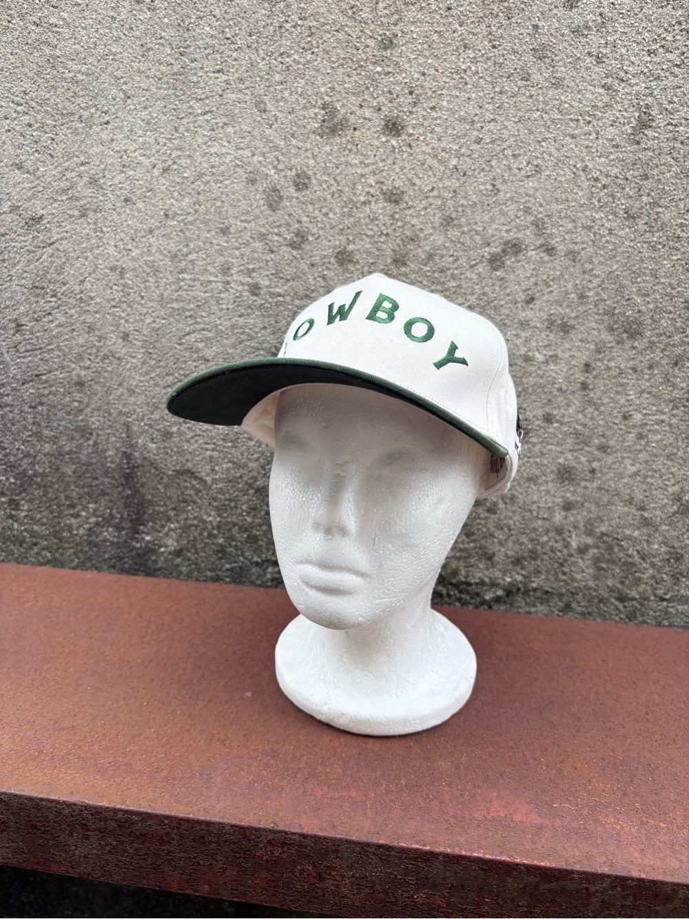 Cowboy Colostrum Varsity Hat SnapBack Os Green/Cream Outdoor Adventures